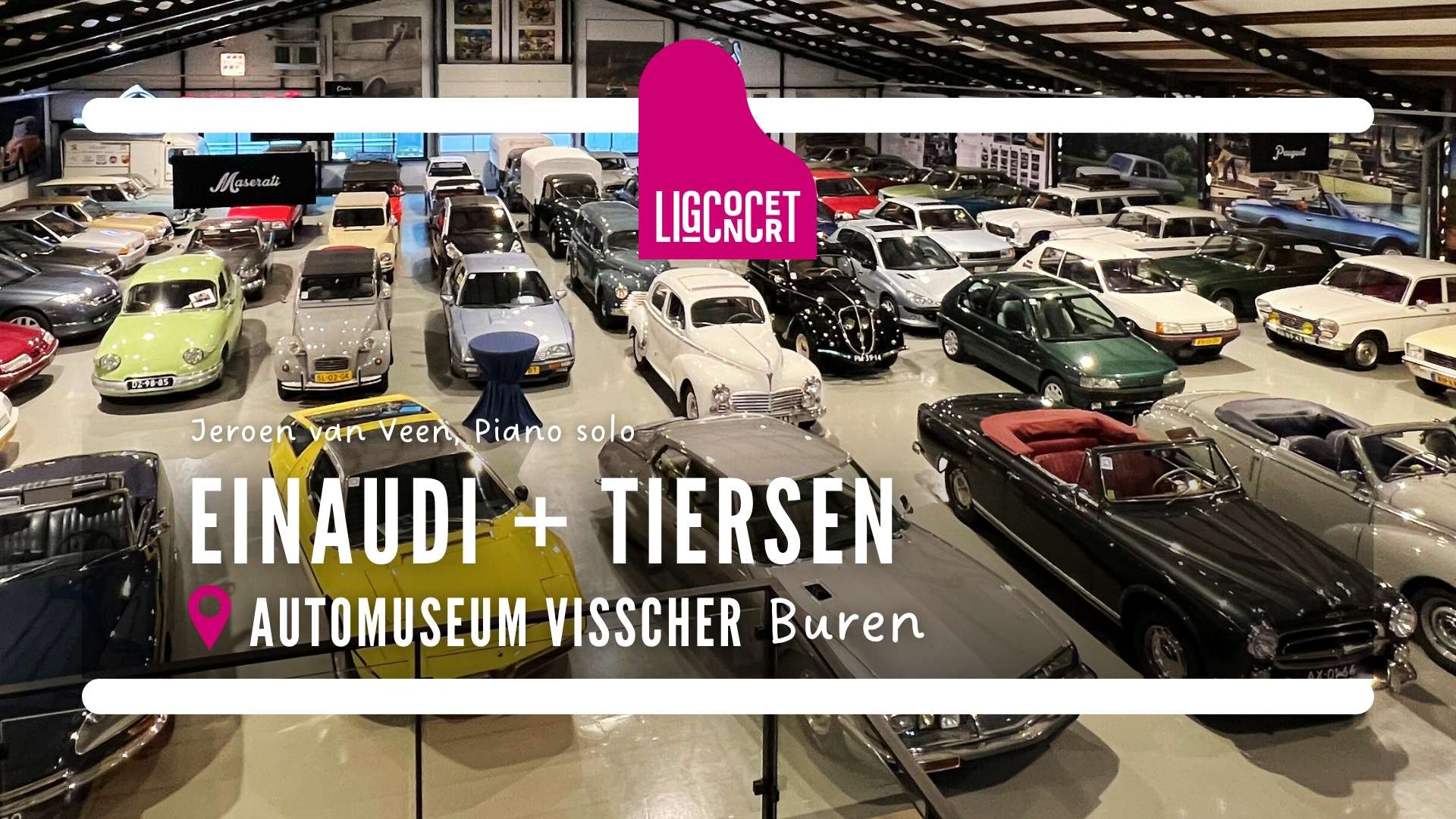 Ligconcert® Einaudi + Tiersen, Automuseum Visscher Buren 1 Stichting Ligconcert®