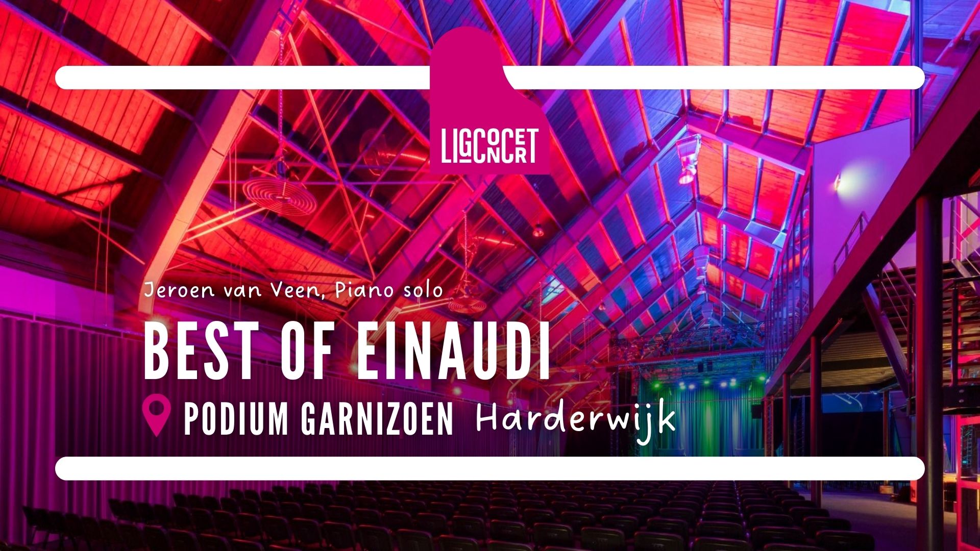 Ligconcert® The Best of Einaudi – Podium Garnizoen Harderwijk 1 Stad als Podium Harderwijk - Ligconcert® Partner
